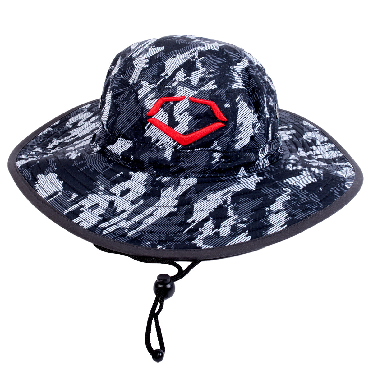 EVOSHIELD EVOCAMO BUCKET CAP BLWHGY OSFM IN BLACK-WHITE-GREY