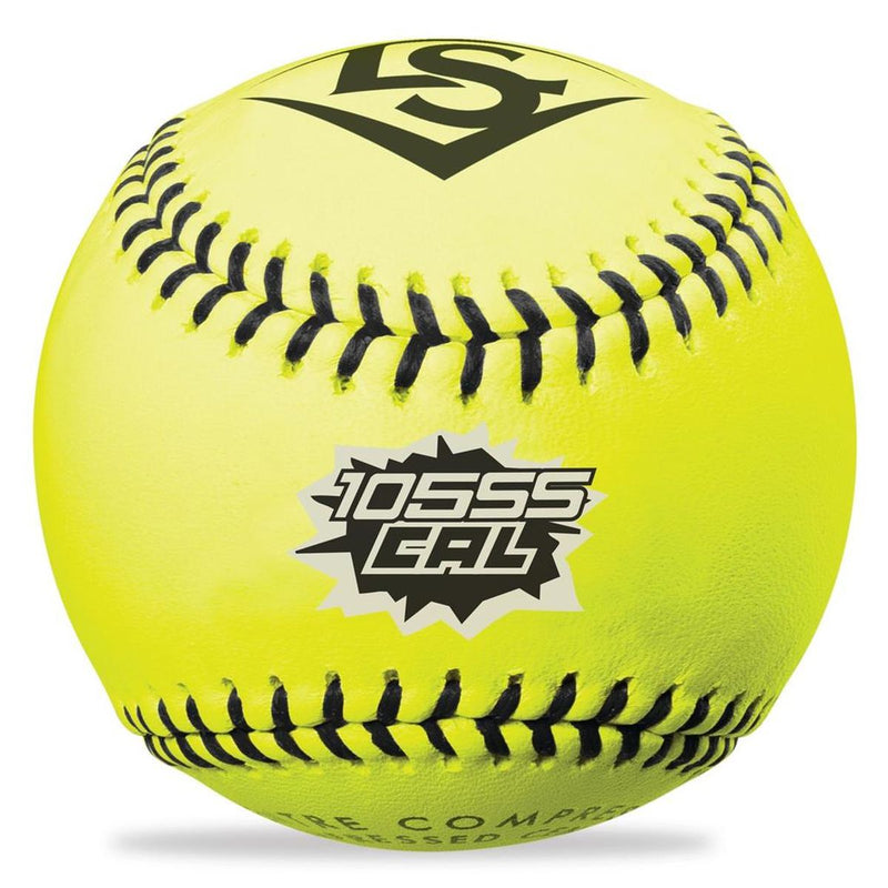 PACK OF 12 - 105SSCAL SOFTBALL 12 COR.47/230 COM. NSA YELLOW